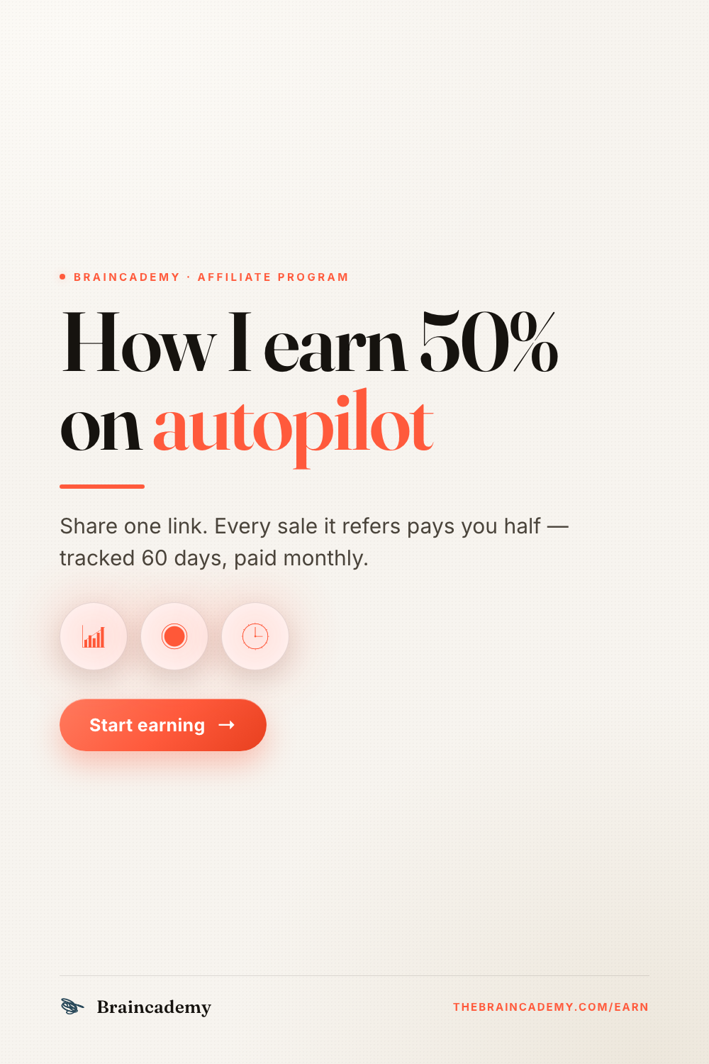 Earn 50% on autopilot
