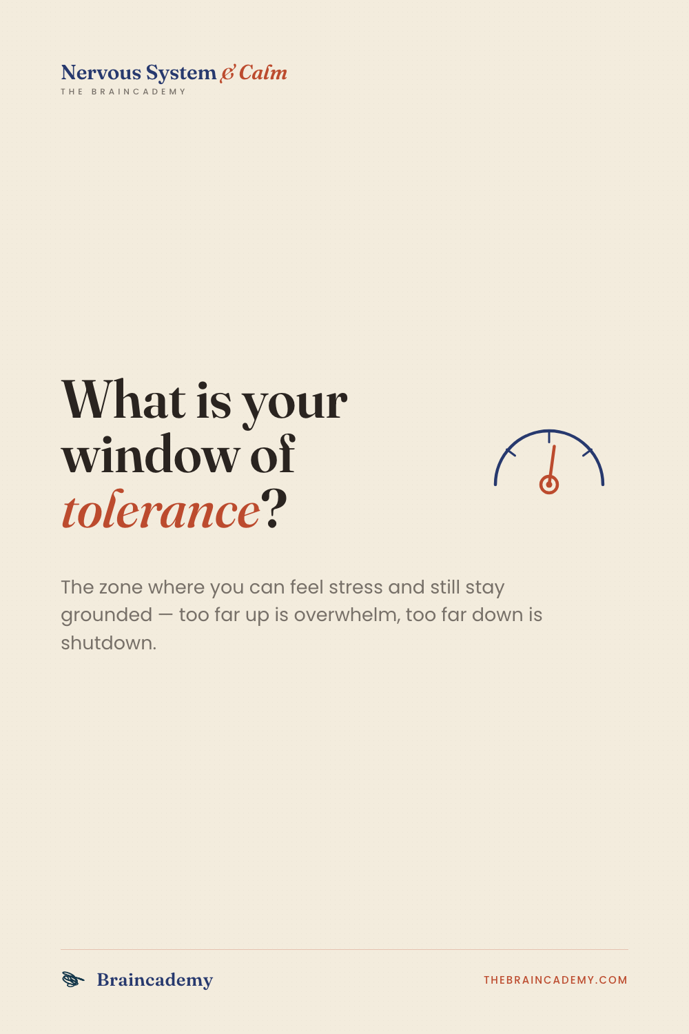 What is your window of tolerance
