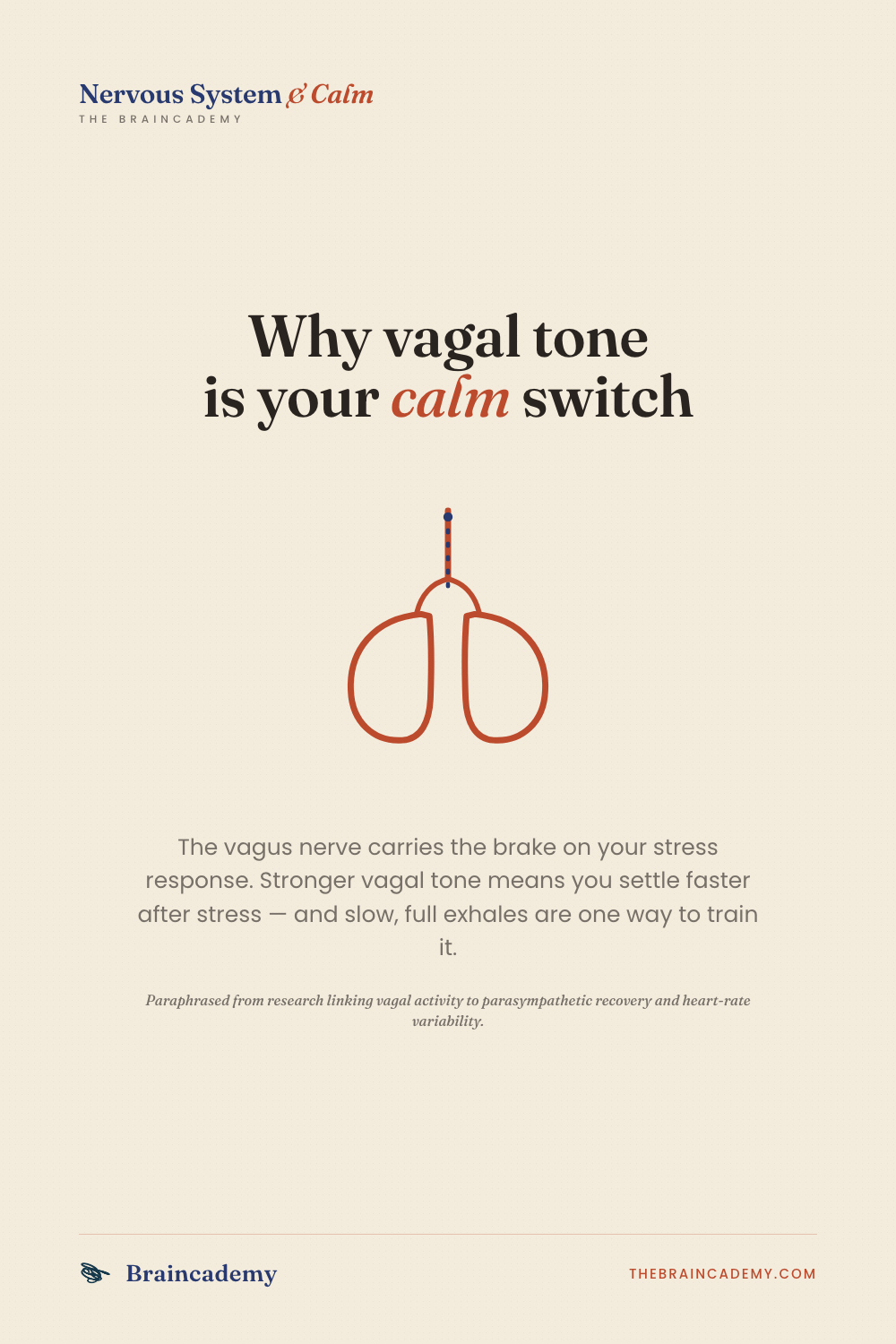 Why vagal tone is your calm switch