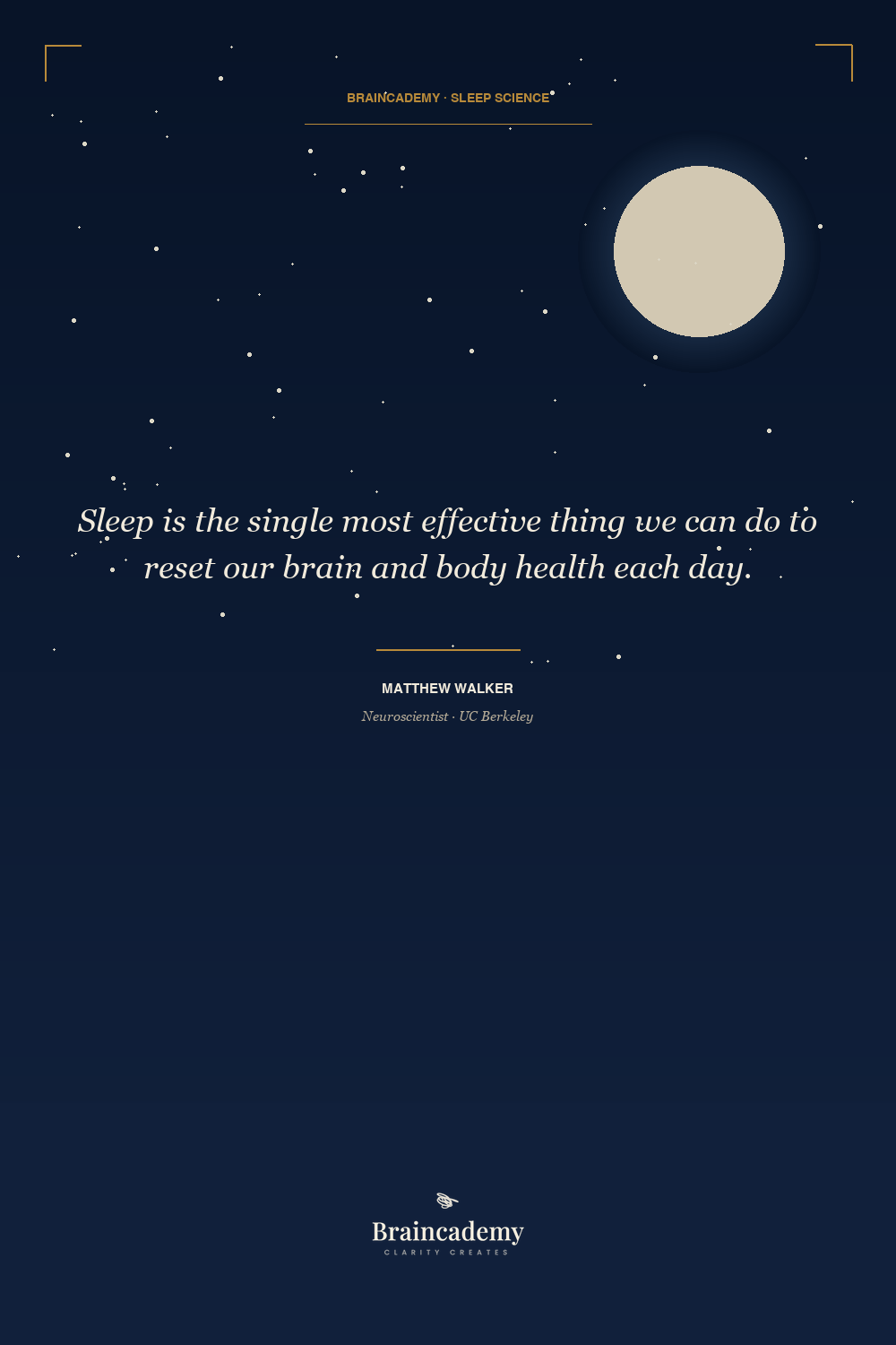 Matthew Walker on sleep